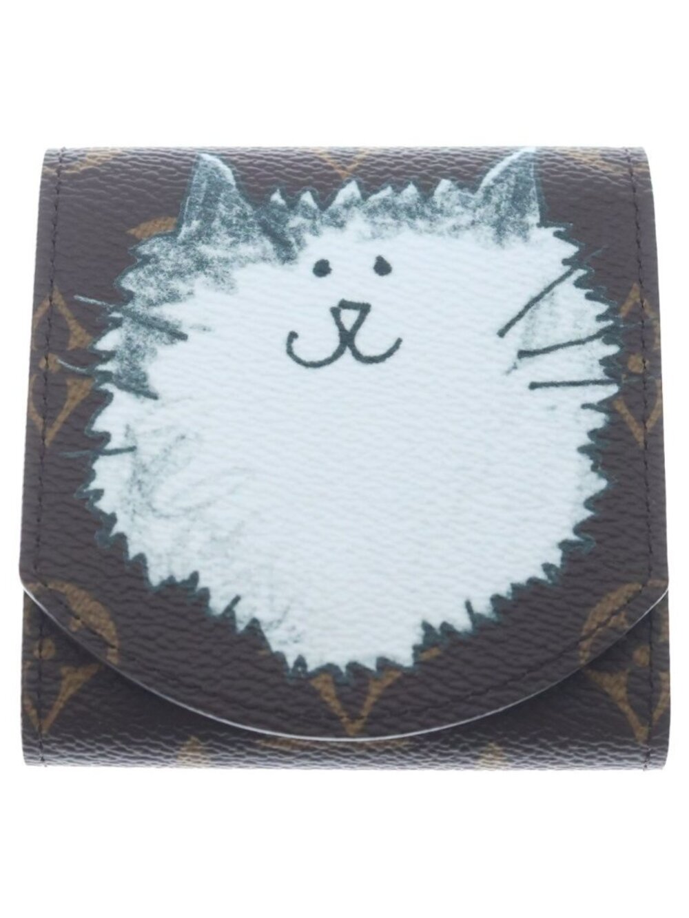 Louis Vuitton Travel with Gray Coddington Notepad Pouch Monogram Canvas Leather